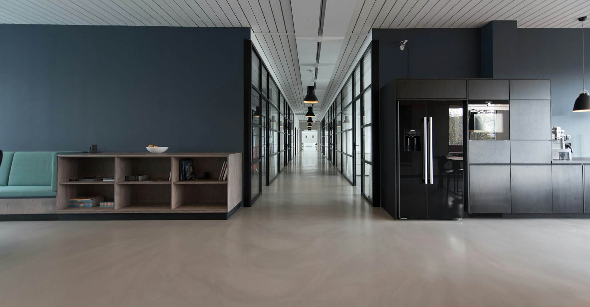 Modern office interior corridor